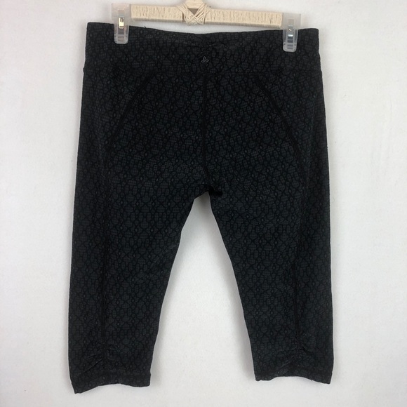 Prana | Women’s Dark Gray Textured Crop Leggings - Picture 5 of 9